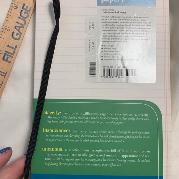 🦩NWT Paper + journal with 100+ little known big words with prompts - Picture 2 of 8